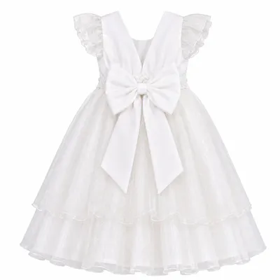 Vestido Infantil D-Luxe Aplique Strass Saia Tule