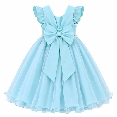 Vestido Infantil D-Luxe  Aplique Strass E Cinto Pérola
