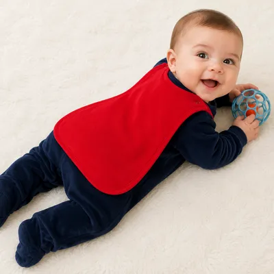 Macacão Longo Plush Bebê Din Don Urso Herói Macacão Longo Plush Bebê Din Don Urso Herói