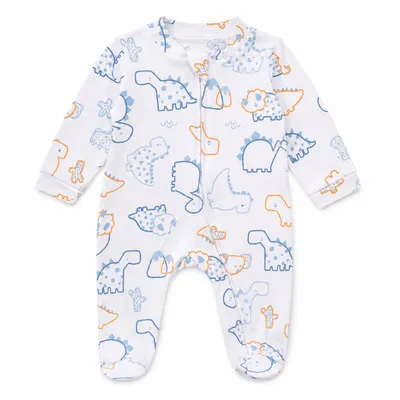 MacacãoLongo Bebê Kiko Baby Estampa Dinossauro
