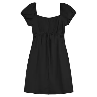 Vestido Juvenil Based Em Viscose Com Franzido No Busto