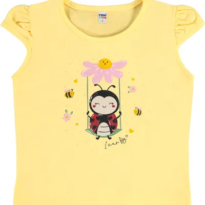 Blusa Infantil Rovi Kids Cavada Estampa Coelha E Flor Blusa Infantil Rovi Kids Cavada Estampa Coelha E Flor