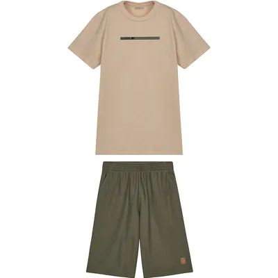 Conjunto Juvenil Lamon Camiseta Marca Em Gel E Bermuda Conjunto Juvenil Lamon Camiseta Marca Em Gel E Bermuda