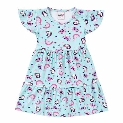 Vestido Infantil Duplo J Regata 3 Marias Estampado