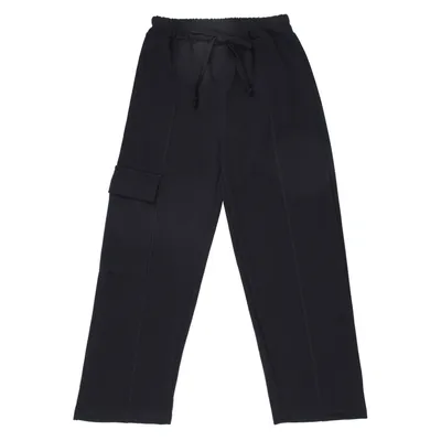 Calça Infantil Rose Feijão Cirrê Friso e Bolso Frontal