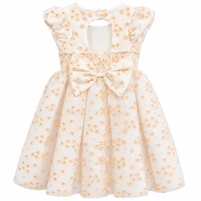 Vestido Infantil Pupila Manga Curta Tule Flor E Glitter