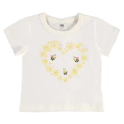 Blusa Infantil Rovitex Manga Curta Estampada