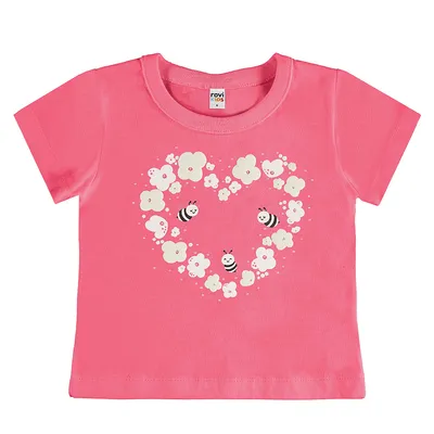 Blusa Infantil Rovitex Manga Curta Estampada