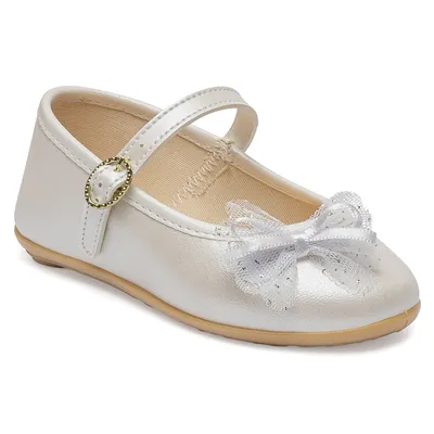 Sapato Infantil Pimpolho Menina Laço Tule Com Fivela