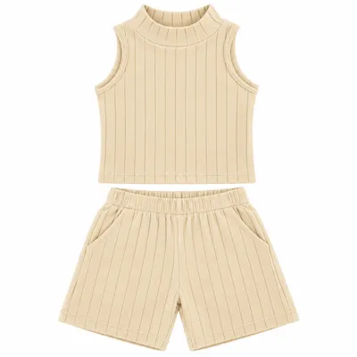Conjunto Juvenil Based Regata e Shorts Canelado