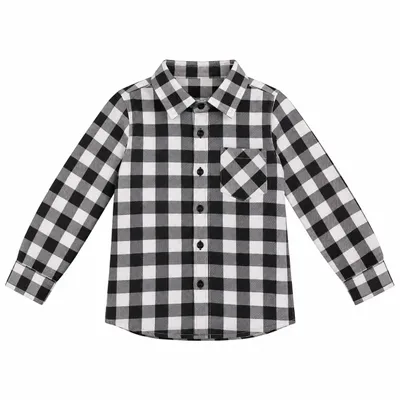 Camisa Juvenil Okyside Manga Longa Xadrez