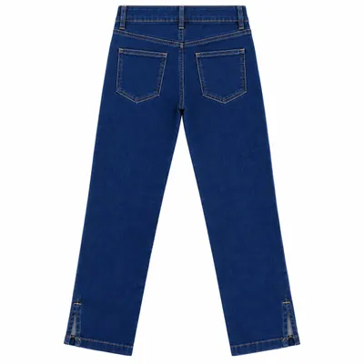 Calça Jeans Juvenil Revert Skinny Barra Detalhe Recorte