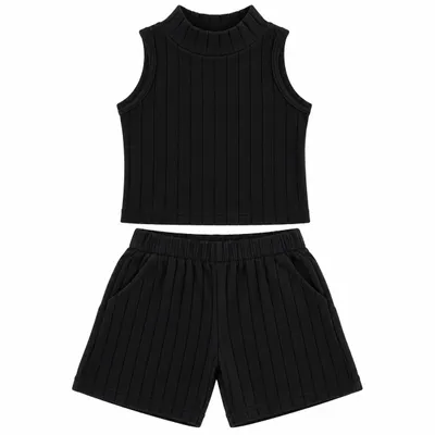Conjunto Juvenil Based Regata e Shorts Canelado