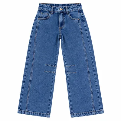 Calça Jeans Juvenil Frommer Lateral Barrel Com Pences