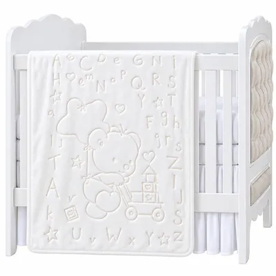 Cobertor Bebê Etruria Estampa Urso Branco