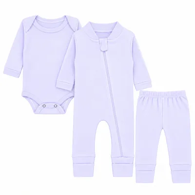 Kit Macacão De Bebê Smoby Com Body E Mijão - 03 Peças