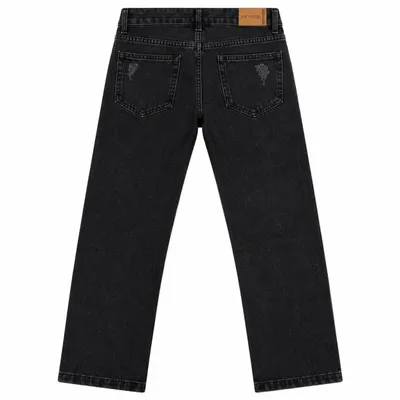 Calça Juvenil Perbol Masculina Jeans Black Detalhe Puídos