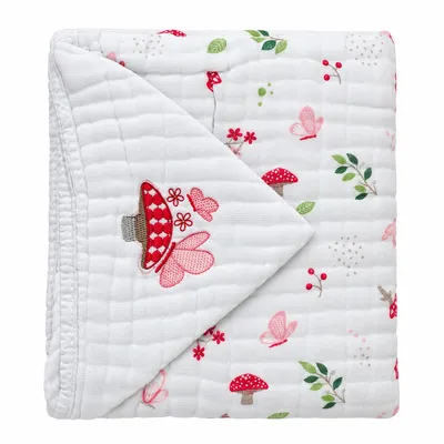 Toalha Com Capuz Dengo Soft Bordado Estampa Cogumelo