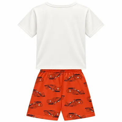 Pijama Curto Infantil Kyly Masculino Estampa Race Day Pijama Curto Infantil Kyly Masculino Estampa Race Day