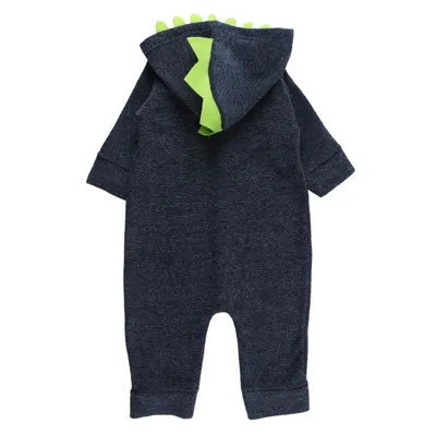 Macacão Longo Bebê Reirex Capuz De Dinossauro