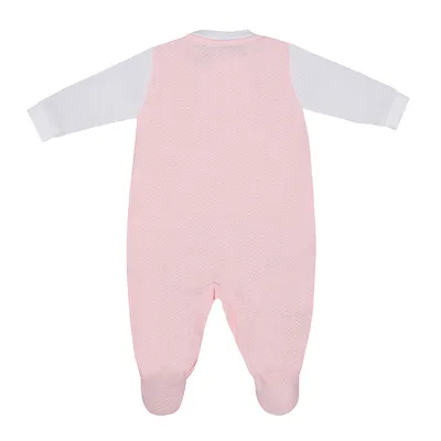 Macacão Longo Bebê Miniclô Bordado Baleia