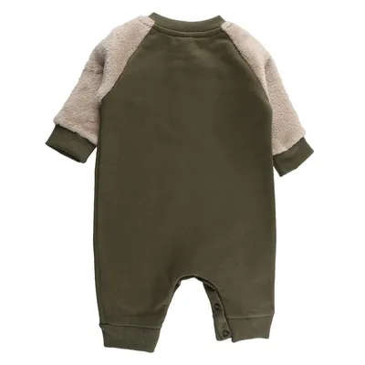 Macacão Longo Bebê Din Don Bordado Urso