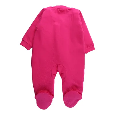 Macacão Longo Baby Gijo Bordado Flor