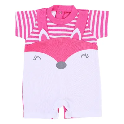 Macacão Curto Bebê Petutinha Estampa Carinha