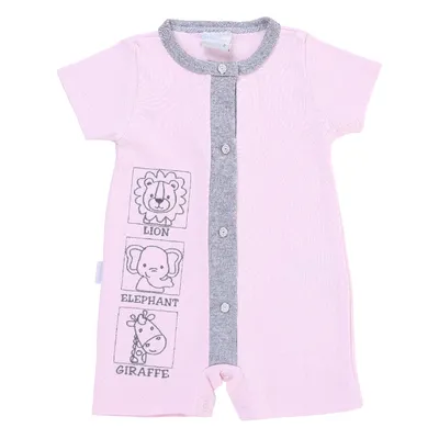 Macacão Curto Bebê Miniclô Estampa Bichinhos