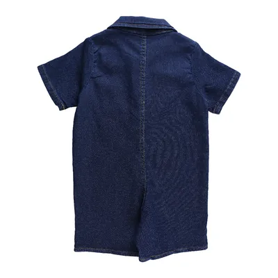 Macacão Jeans Infantil Din Don Com Bolso