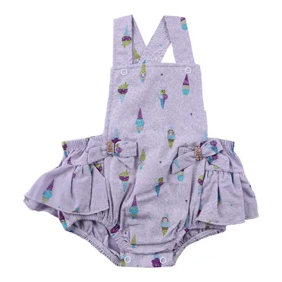 Banho De Sol Din Don Estampa Sorvete Com Laço E Babado Banho De Sol Din Don Estampa Sorvete Com Laço E Babado