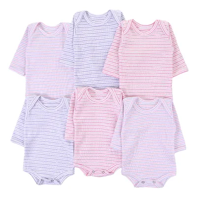 Kit Body Manga Longa Top Chot Canelado Cores Sortidas 6 Peças Kit Body Manga Longa Top Chot Canelado Cores Sortidas 6 Peças