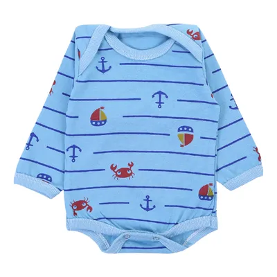 Kit Body Top Chot Manga Longa Malha Estampa Sortida Menino