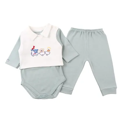 Pagão Bonettinhos Body Com Colete Estampado + Mijão Pagão Bonettinhos Body Com Colete Estampado + Mijão