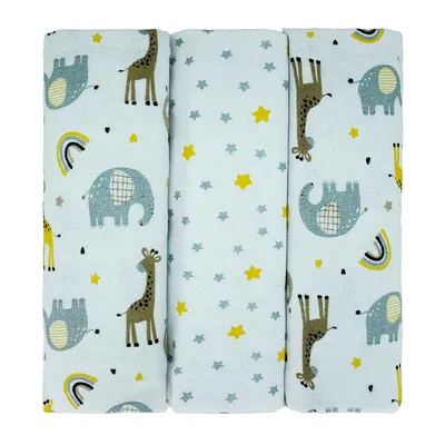 Kit Cueiro Bublim Rolinho Estampado Girafa - 3 Peças Kit Cueiro Bublim Rolinho Estampado Girafa - 3 Peças