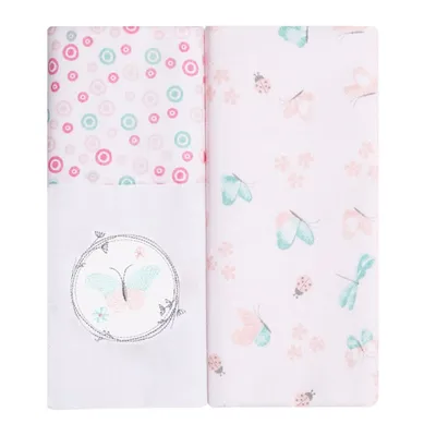 Kit Cueiro Papi Bordados Karinho Borboleta - 02 Peças