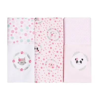 Kit Cueiro Papi Bordados Karinho Amiguinhas - 03 Peças