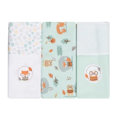 Kit Cueiro Papi Bordados Karinho Bosque - 03 Peças