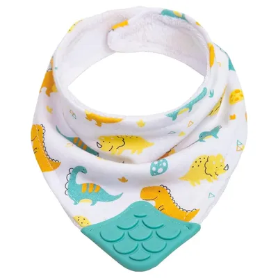 Babador Bandana Buba Com Mordedor Dino
