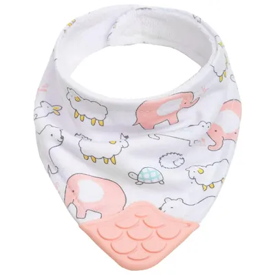Babador Bandana Buba Com Mordedor Animais