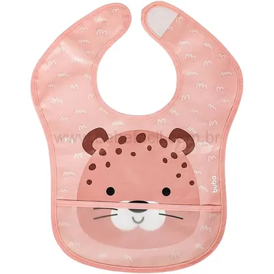 Babador Buba Com Bolso Estampa Onça