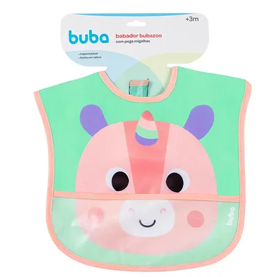Babador Buba Com Bolso Bubazoo Unicórnio