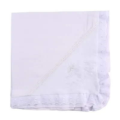 Manta Art Bebê Batizado Em Piquê Bordado Passarinho Manta Art Bebê Batizado Em Piquê Bordado Passarinho