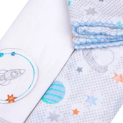 Kit Fralda Papi Bordados Karinho Estampa Bibi - 03 Peças Kit Fralda Papi Bordados Karinho Estampa Bibi - 03 Peças