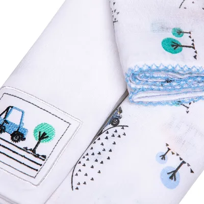 Kit Fralda Papi Bordados Karinho Estampa Bibi - 03 Peças Kit Fralda Papi Bordados Karinho Estampa Bibi - 03 Peças