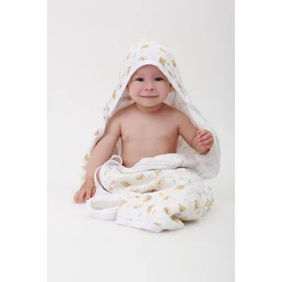 Toalha De Banho Baby Gijo Soft Urso Com Capuz