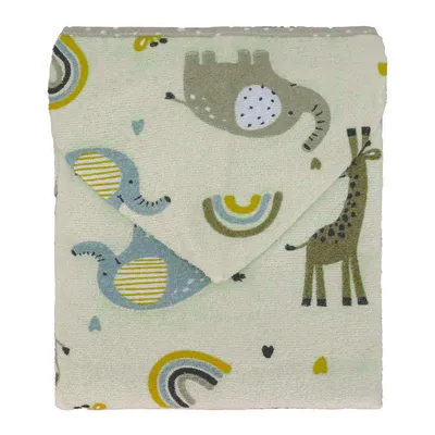 Toalha Com Capuz Bublim Forro De Fralda Estampa Girafa