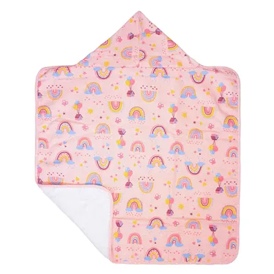 Toalha Com Capuz Bublim Com Forro Estampa Arco-Íris Toalha Com Capuz Bublim Com Forro Estampa Arco-Íris