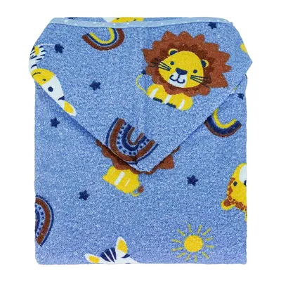 Toalha Com Capuz Bublim Sem Forro Estampa Leão