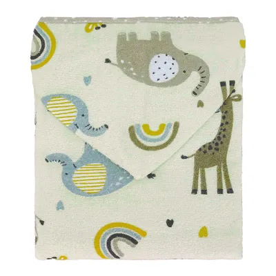 Toalha Com Capuz Bublim Sem Forro Estampa Girafa
